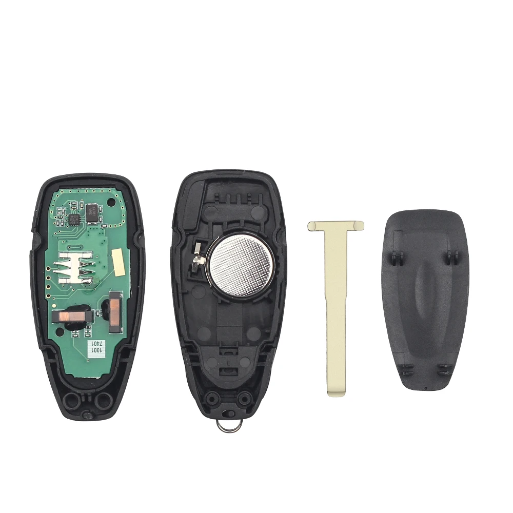 KEYYOU 3 przyciski KR55WK48801 inteligentny klucz zdalny do Ford Focus c-max Mondeo Kuga Fiesta b-max 434/433Mhz 4D63 80Bit Chip Keyless