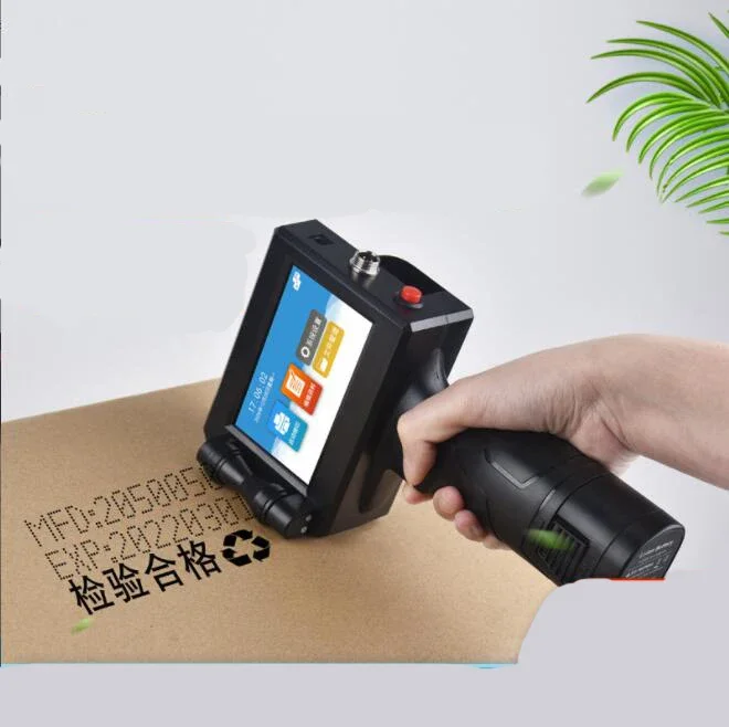 New D10 handheld inkjet printer Small production date QR code Barcode label Batch number Packaging bag Bottle coding machine