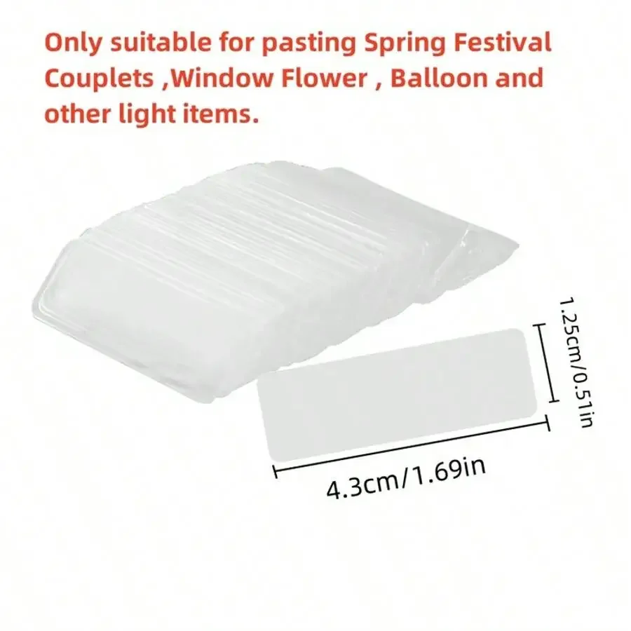 60Pcs/set Multifunctional Double Sided Adhesive Tape Waterproof Removable Reusable Mounting Tape for Walls Wood Tile Plastic
