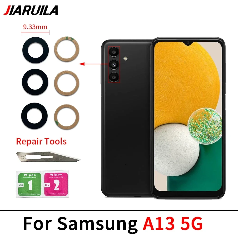 NEW Rear Back Camera glass Cover Lens With Glue Adhesive For Samsung A03 A05 A05S A13 A14 4G A15 A25 A35 A52 A55 5G