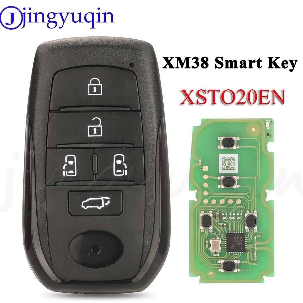 jingyuqin 5Buttons VVDI XM38 Smart Key XSTO20EN Universal FENT.T PCB For Toyota With Key Shell Complete Key