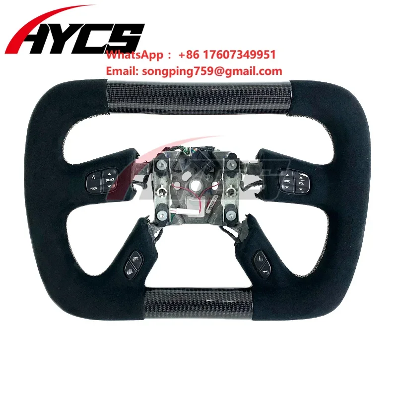 F1 Racing Sports Style Custom Carbon Fiber Steering Wheel for Chevrolet Hummer H2 Car Interior Upgrade Supports Customization