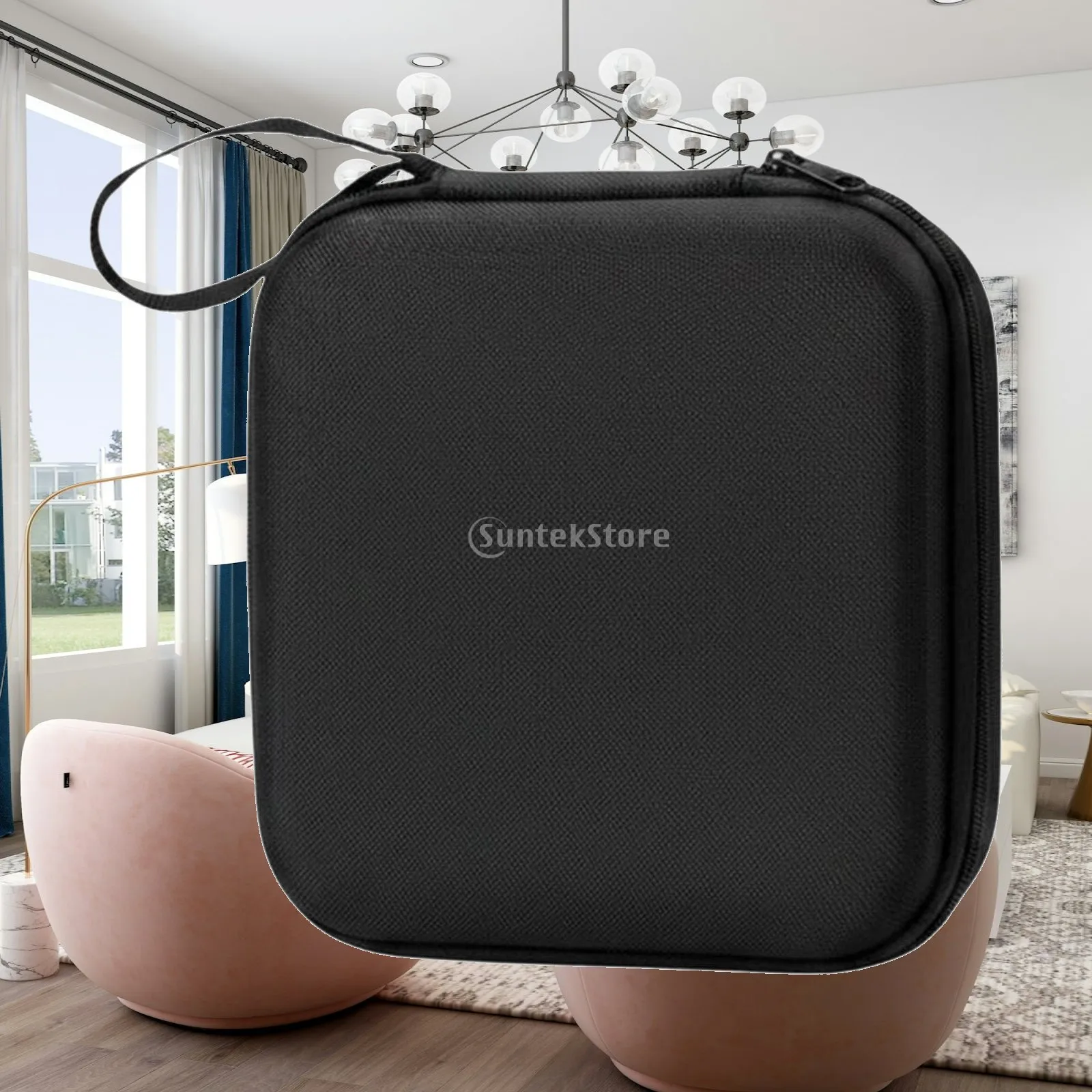 Rubber Lift Support Cushion Storage Bag EVA Material Lift Support Cushion Carrying Case Zipper Closure Car Accessory for Garage,