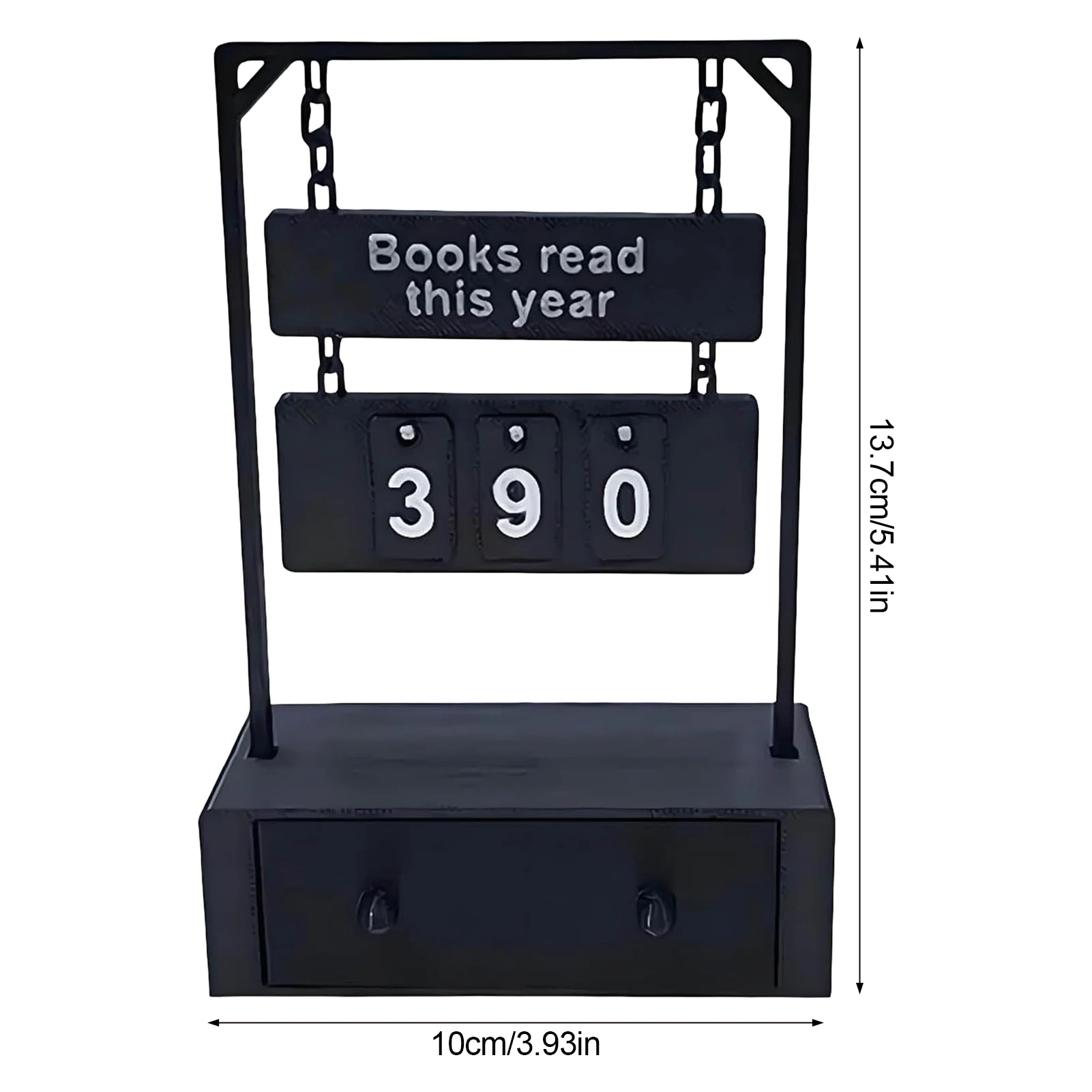 عداد كتب معلق مع أداة عد بطاقات مكونة من 30 رقمًا لتنظيم تخزين الرف بحجم صغير لاستخدام مكتبة المكتب المنزلي #6
