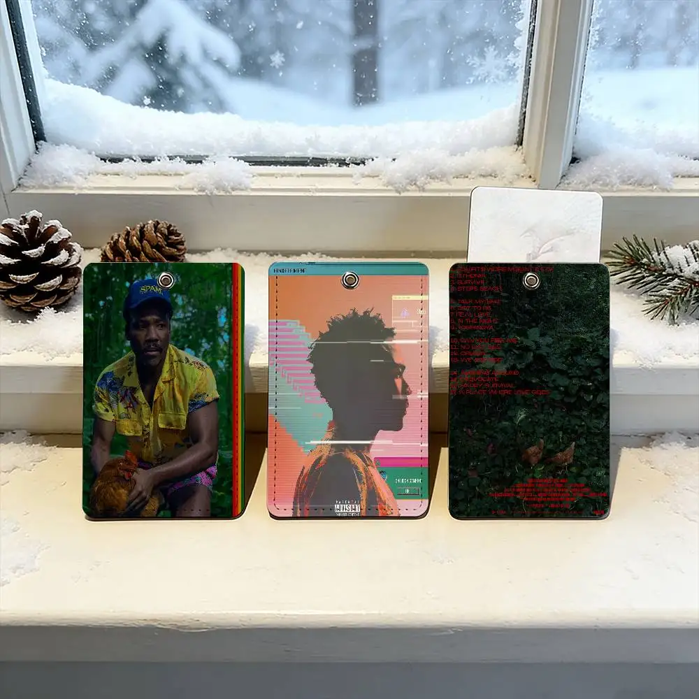 مغني الراب C-Childish Gambino Bando Stone Card Clip واقية الأكمام البنك حافلة بطاقة الائتمان كم واقية بطاقة الهوية