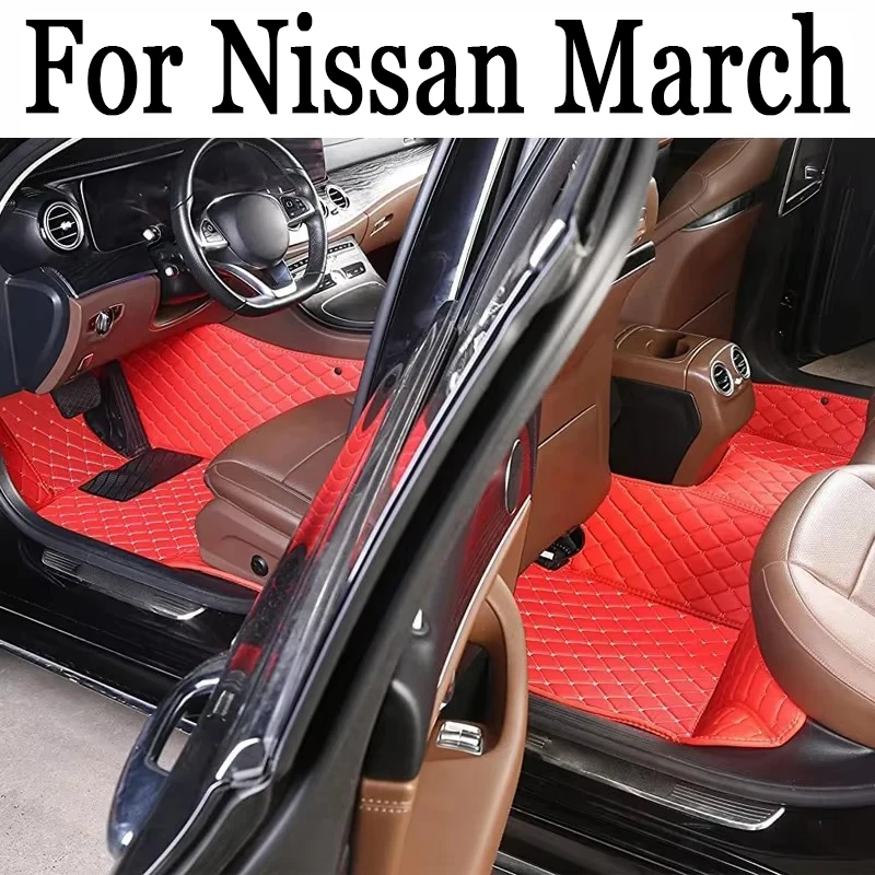 

Luxury Car Floor Mats For Nissan March 2019 2018 2017 2016 2015 2014 2013 2012 2011 2010 Auto Accessories Waterproof Decor