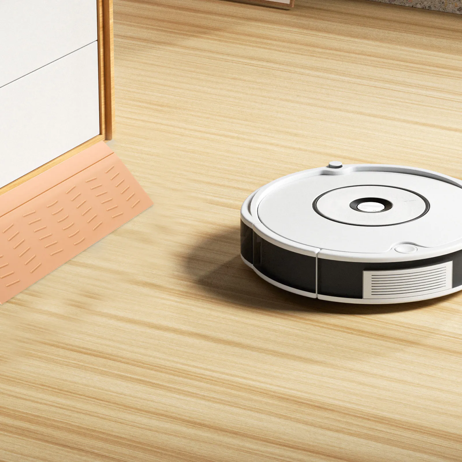 Robot Vacuum Threshold Ramp Pad Plastic Lightweight Anti-Skid Entry Ramp for Sweeping Office Doorway Step Transition