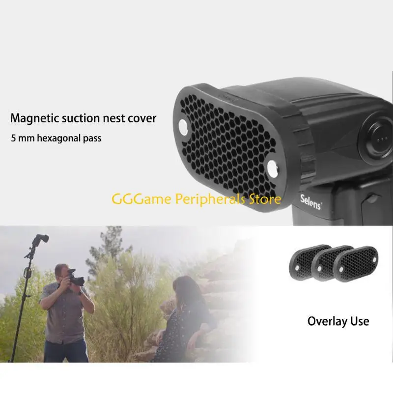 

U55B Honeycomb Honey Comb FlashLight Flash Diffuser Softbox Bouncer for Camera