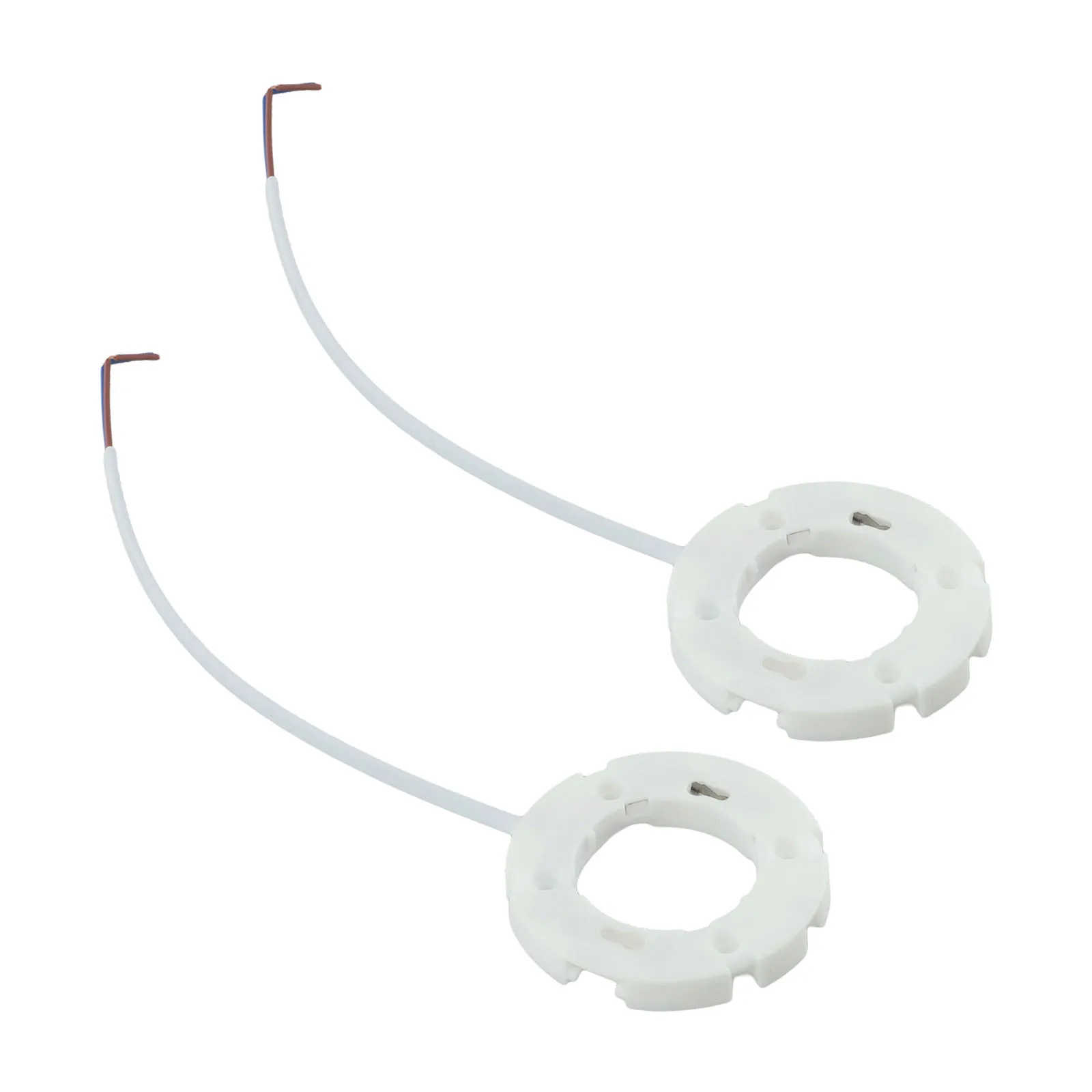 Set of For 2 For GX53 Lamp Base Fittings with Fly Leads Suitable for For GX53 Bulbs in Cabinet Wall and Ceiling Lighting