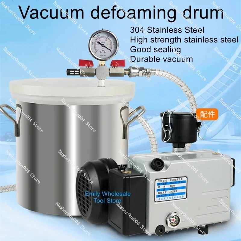 Defoaming vacuum pump industrial drops of silica gel mold turning machine epoxy resin experimental equipment