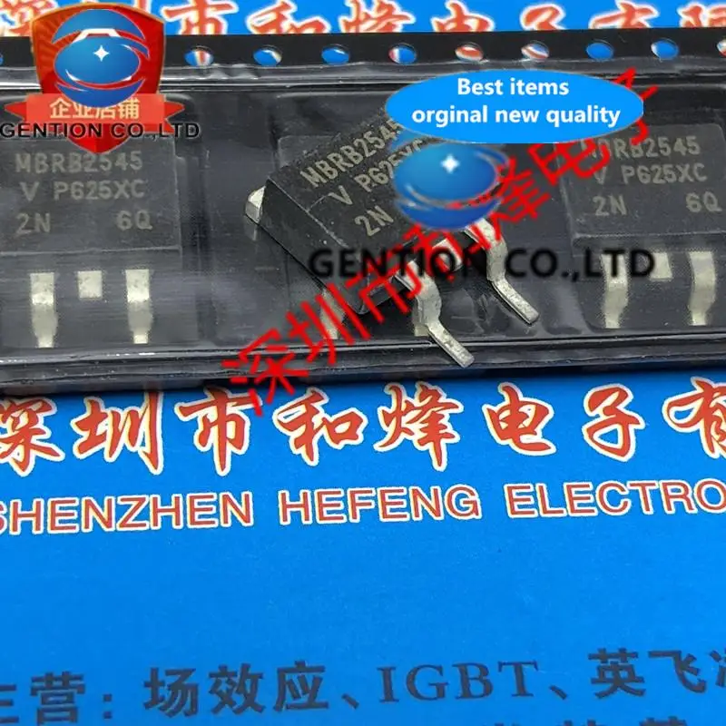 10PCS MBRB2545 TO-263 45V 25A   in sotck 100% new and original