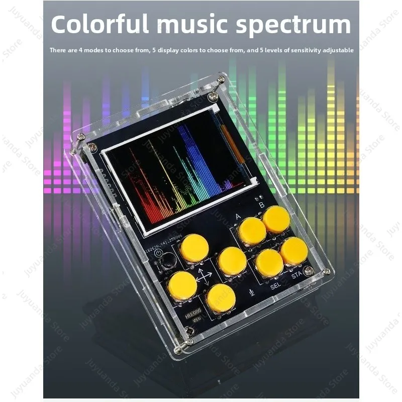 Game Console Electronic DIY Kit Multifunctional Handheld Clock Music Spectrum Xiaozhi AI Robot Welding Practice