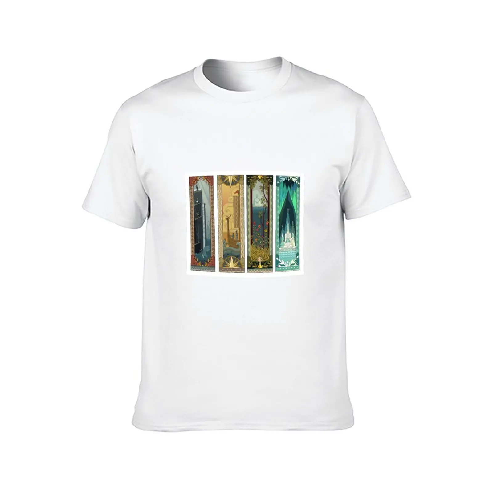 Seasons of Arendelle T-Shirt man t shirt graphic man t shirt cotton t shirt custom print T-Shirt