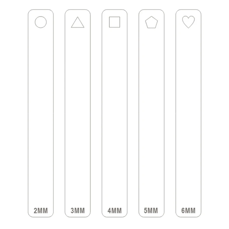 C63B Clay Thickness Ruler Pottery Clay Thickness Ruler Clay Depth Guide Pottery Tools Clay Tool for Pottery Clay Thickness