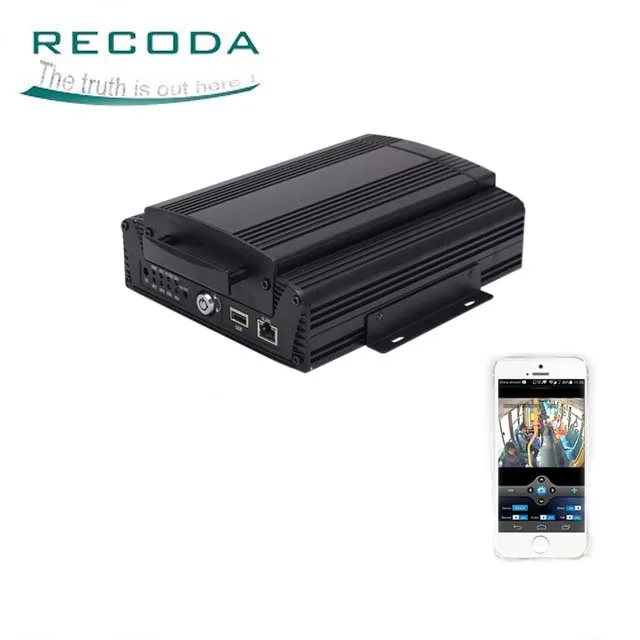 

Мобильный видеорегистратор 3G/4G 12V DC для транспортных средств с GPS-трекером, HDD, 4-канальный, 720P MDVR