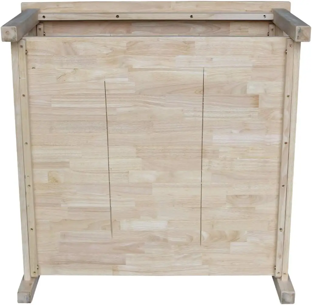 Mesa de centro quadrada Hampton International Concepts, inacabada