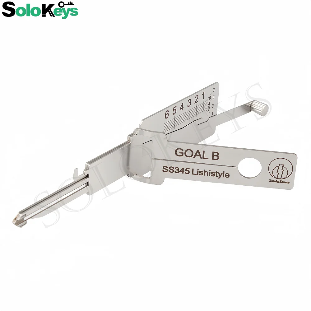 SOLOKEYS GOAL B SS345 Original Lishi 2 in 1 Locksmith For Home Door locks Decoding Locksmith Tools