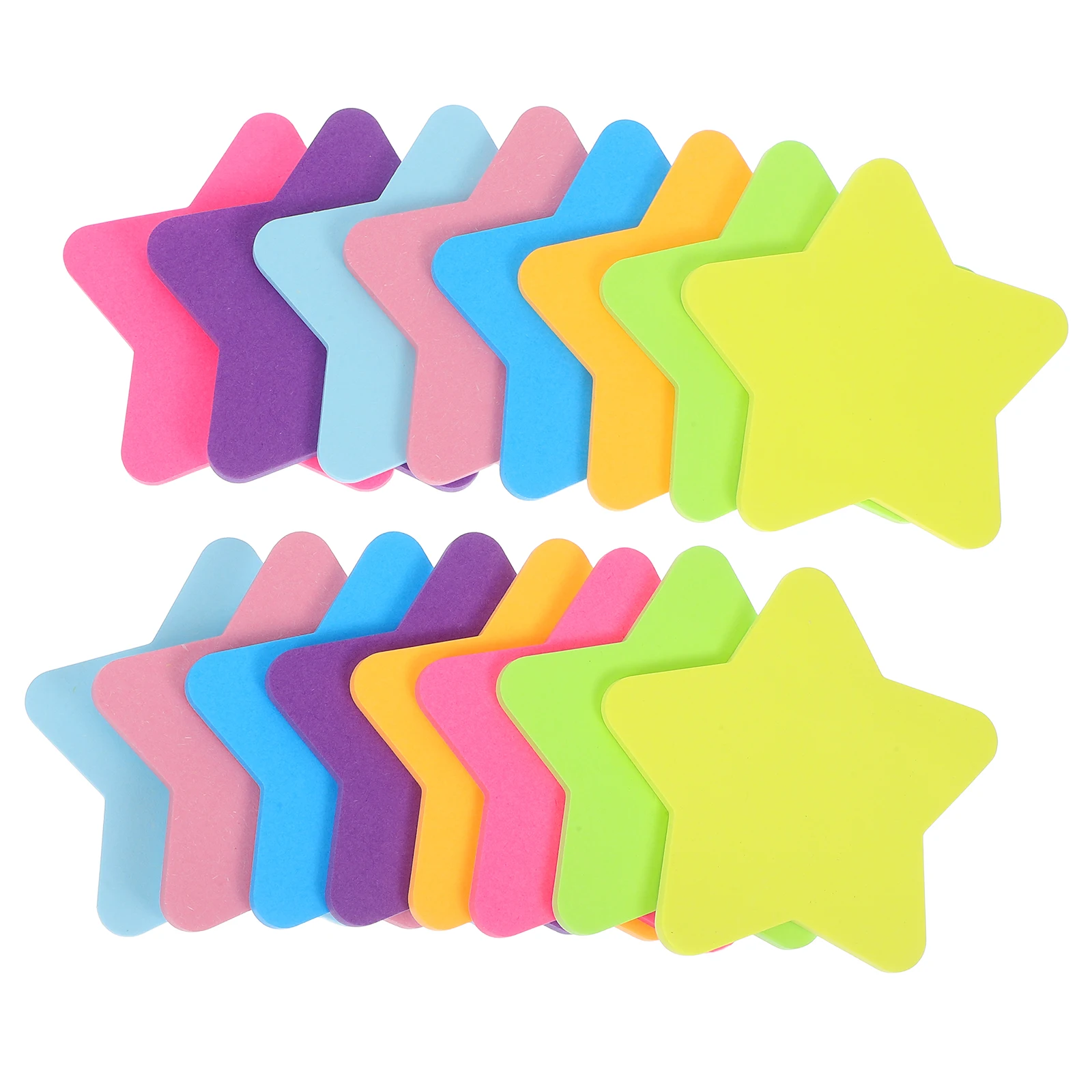 

16Pcs Star Shaped Sticky Notepads Colorful Self Stick Memo Pads for Home Office School Daily Planner Journal Sticky Tabs