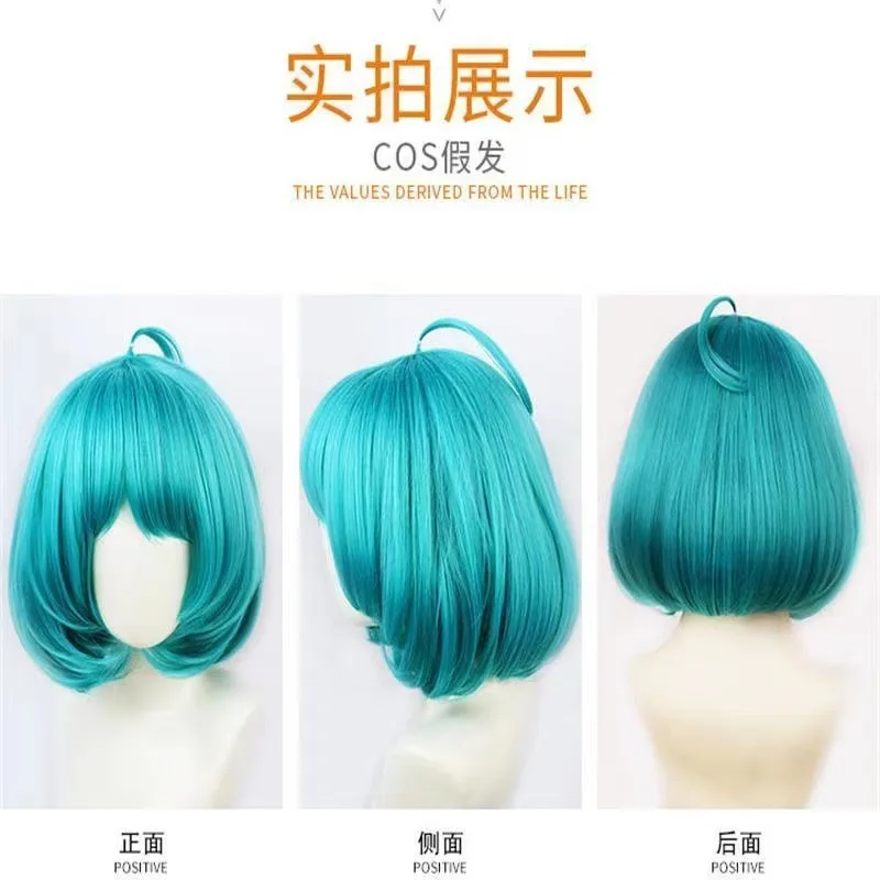 King Of Glory 漫画コスプレウィッグ Cai Wenji 内向きカールふわふわ内向きカール顔整形ウィッグ