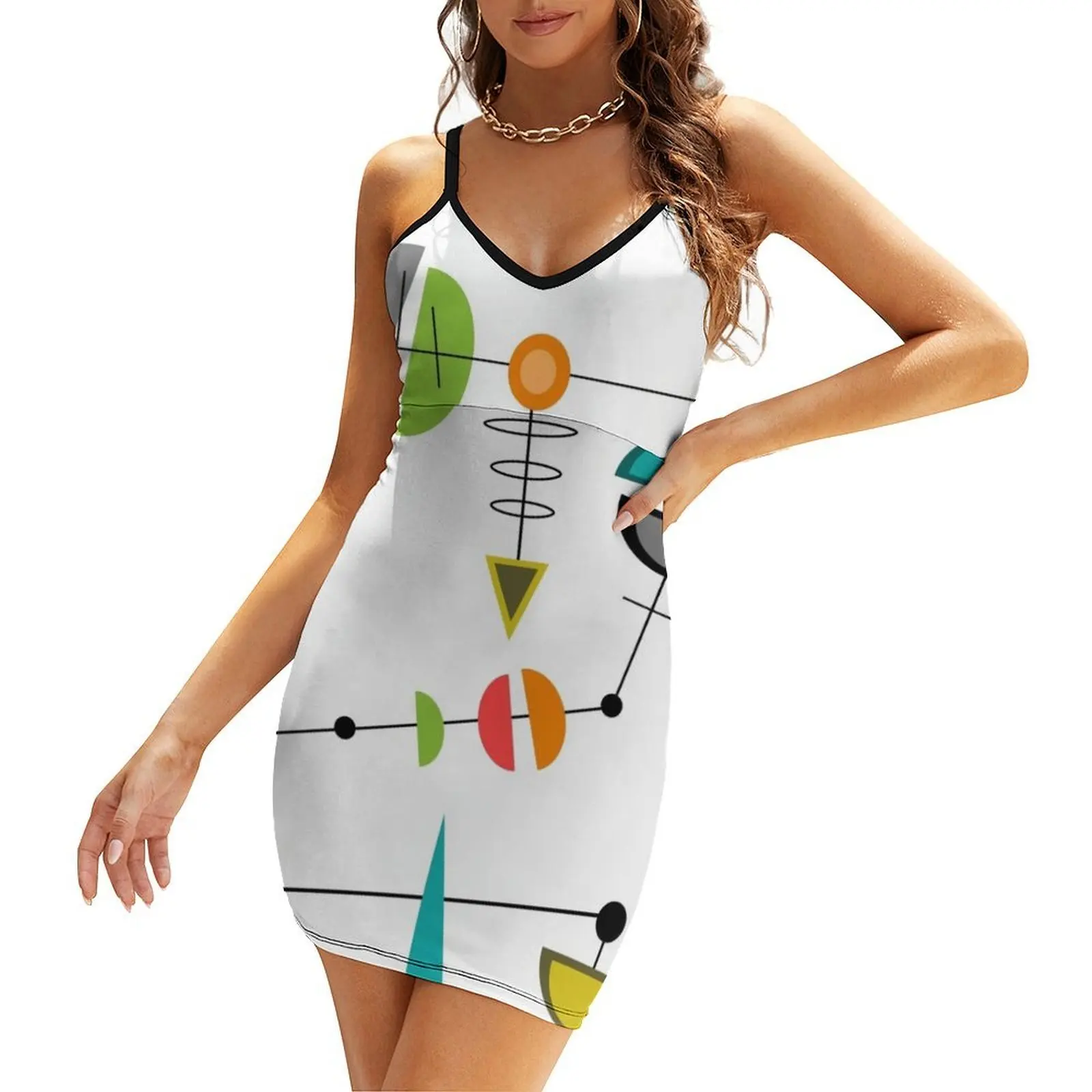 

Modern Mid Century 23 Sling Dress cocktail dresses Women's clothing party dress women elegant luxury summer women's suit