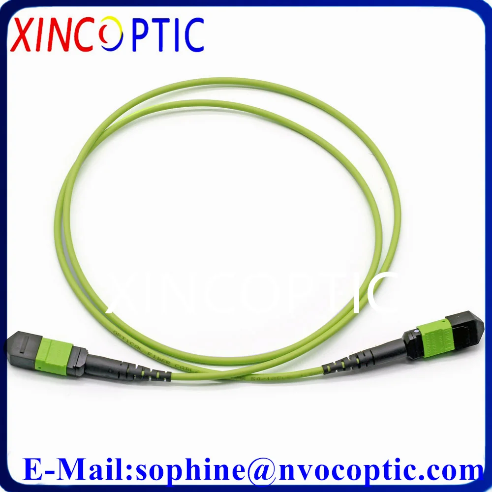 

1/2/3M,OM5,MPO Female to MPO-F SENKO 12Cores Multimode Core 3.0mm LSZH Mini Round Fiber Optic Patch Cord Trunk Cable Connector