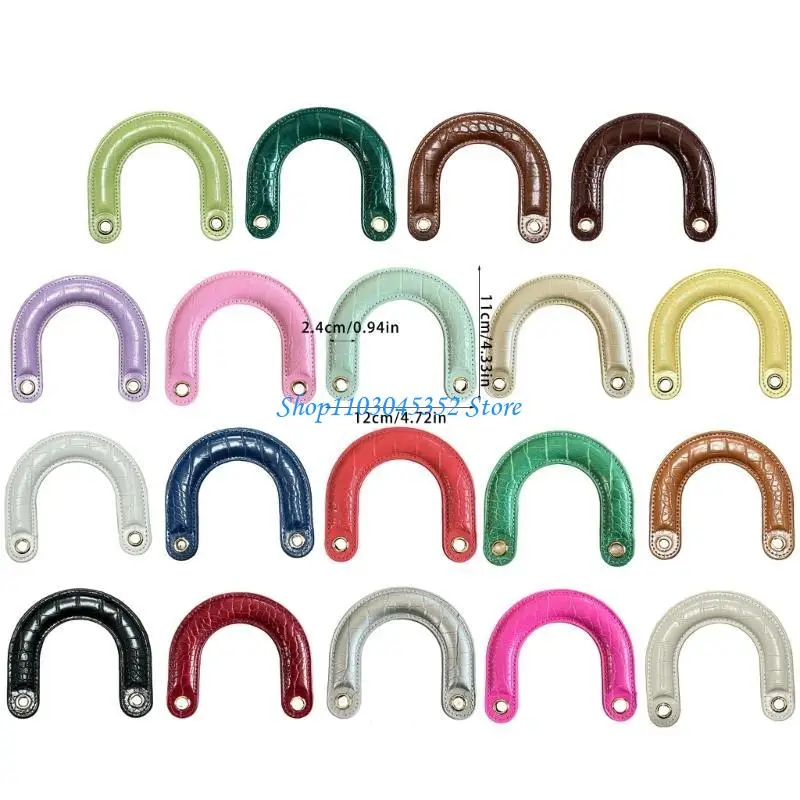 A3PE 1PC PU CURVED BAG Handle dengan cengkeraman yang nyaman dan mudah digunakan untuk penggunaan sehari -hari