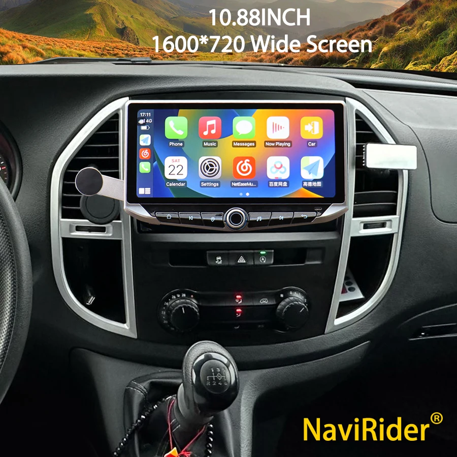 

10.88inch Qled Screen 2 Din Android 14 Auto Radio For Mercedes Benz Vito W447 2014-2021 Car Multimedia GPS Carplay Head Unit