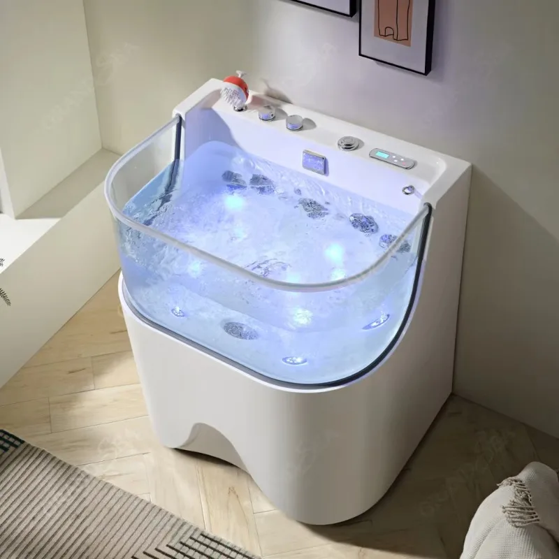 High Quality Pet Dog Grooming Fully Electric Massage Bathtub New Acrylic Pet Bathtub SPA Shower
