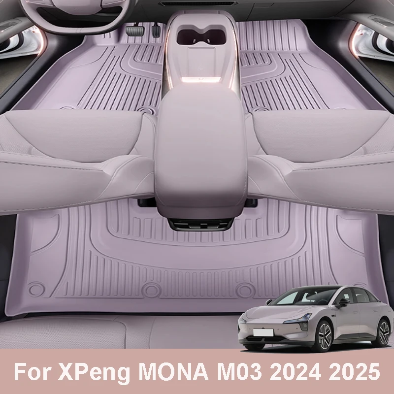 

For XPeng MONA M03 2024 2025 Car Foot Pads Made of TPE Material Interior Protection Accessories Waterproof Scratch Resistant