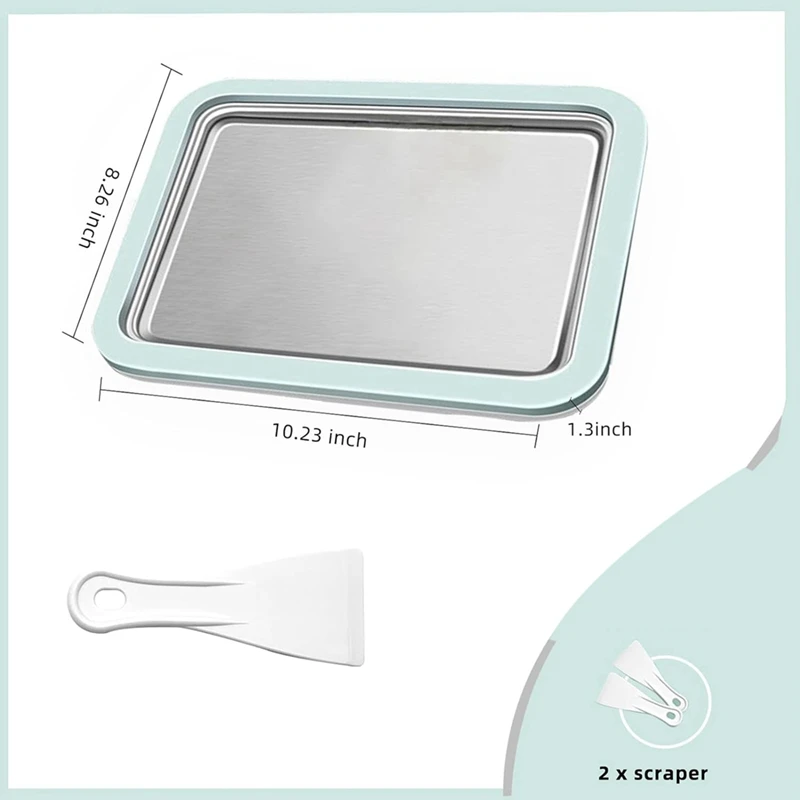 Machine à Crème Glacée Instantanée en Acier Inoxydable de Qualité Alimentaire, Congeler des Rouleaux de Yaogés Faits à la Main