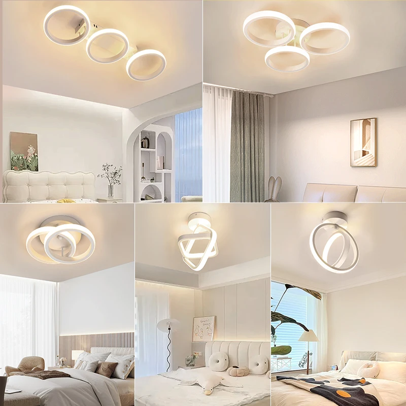 Modern LED Ceiling Light Hallway Lighting Small Led Aisle Flush Mount Lamp Fixtures Bedroom Kitchen Office Close to Ceiling Lamp