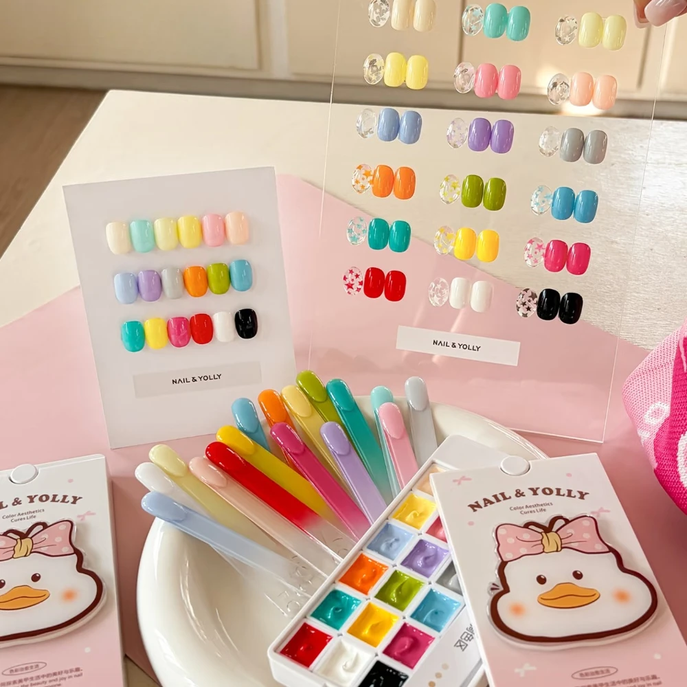 18 Kleuren Pat Schilderen Gel Nagel 4 In 1 Semi Permanente Losweken UV LED Nagels Gel Vernissen Gebruikt voor Gradiënt Stempelen Patroon - afbeelding 1