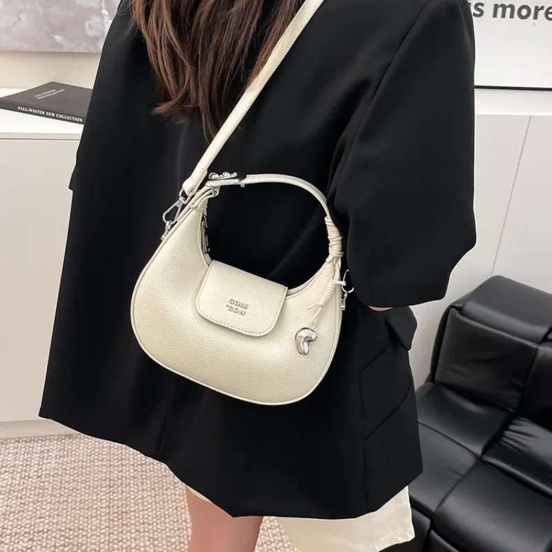 여성용 학생 가방 캠퍼스 스타일 크로스 바디 백 언더암 숄더 백 캐주얼 패션 필수품