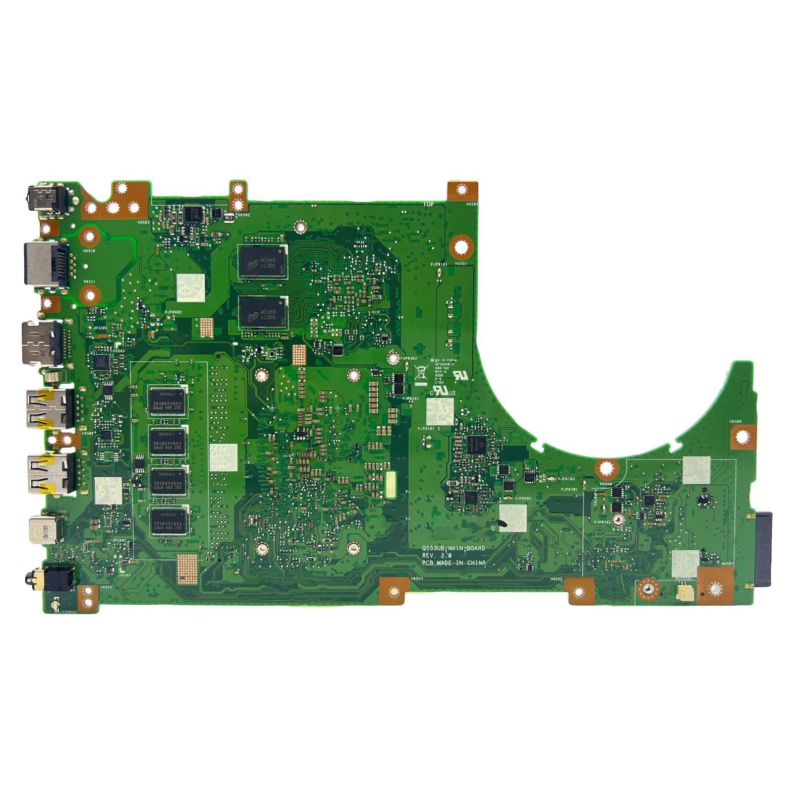 Untuk ASUS Q553U Q553UQ Mainboard Laptop Q553UB I7-6500U CPU GT940M-V2G GPU 4G RAM Papan Utama 100% Diuji VivoBook 15 Q553 S551L
