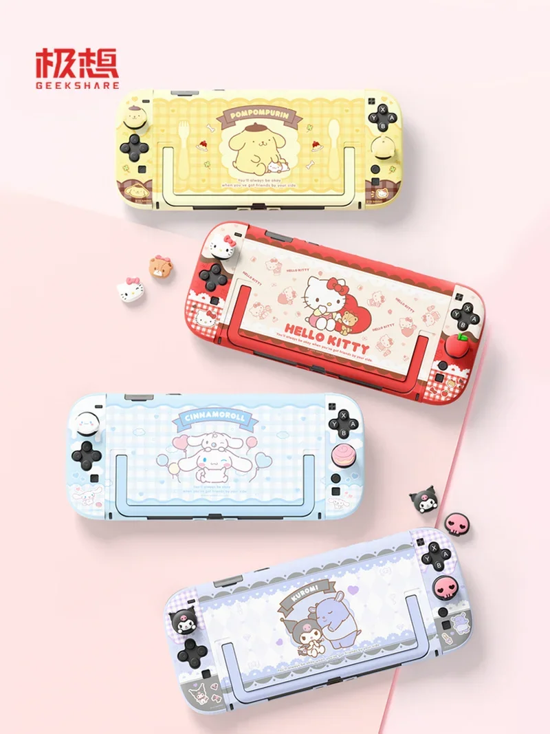 

Hello Kitty Kuromi Original Wanted Switch 2 Protective Case Plug In Base Ns2 Protective Case Anime Game Peripherals Adult Gifts