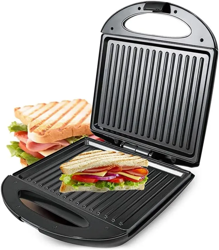 

Small Sandwich Maker,1400W ，Electric Waffles Maker， Sandwich Machine Egg Non-Stick Multi-Baker， Kitchen Multifunctional Breakfas