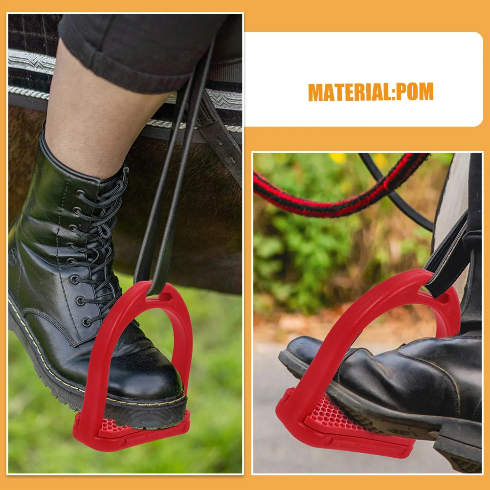 1 paio di staffe di sicurezza per equitazione, design elegante, impugnatura affidabile per accessori per staffe da sella per trail inglese