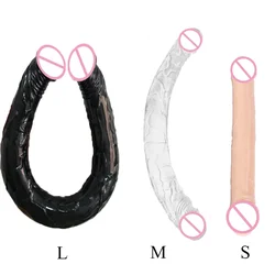 Gode à double tête en MSI flexible super long pour femme, plug anal vaginal lesbien, jouets sexuels de massage, faux pénis réaliste