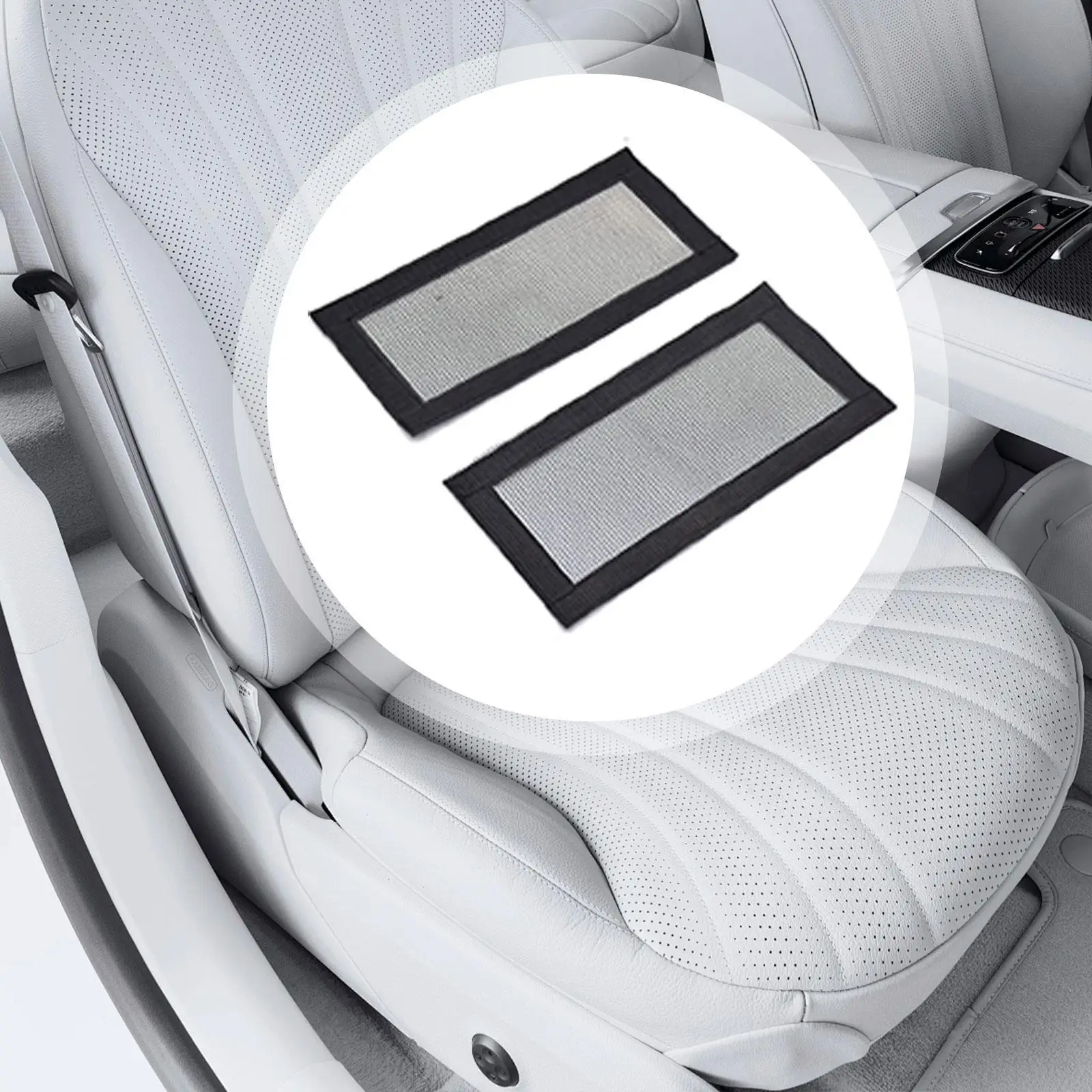 2Pcs Air Outlet Anti Blocking Mesh Grilles Protector, Replacement Car Under Seat Air Vent Cover for Tesla Ventilation Grille - view 5