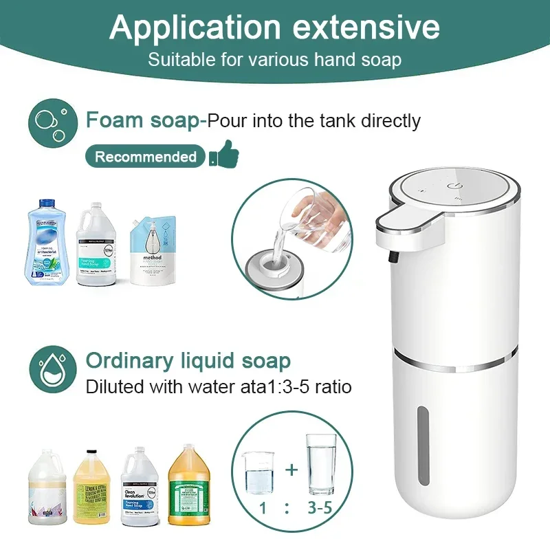 Xiaomi 380ml Touchless Liquid Soap Dispenser Foam USB Wall Mounted Smart Display Automatic Infrared Induction Hand Washer