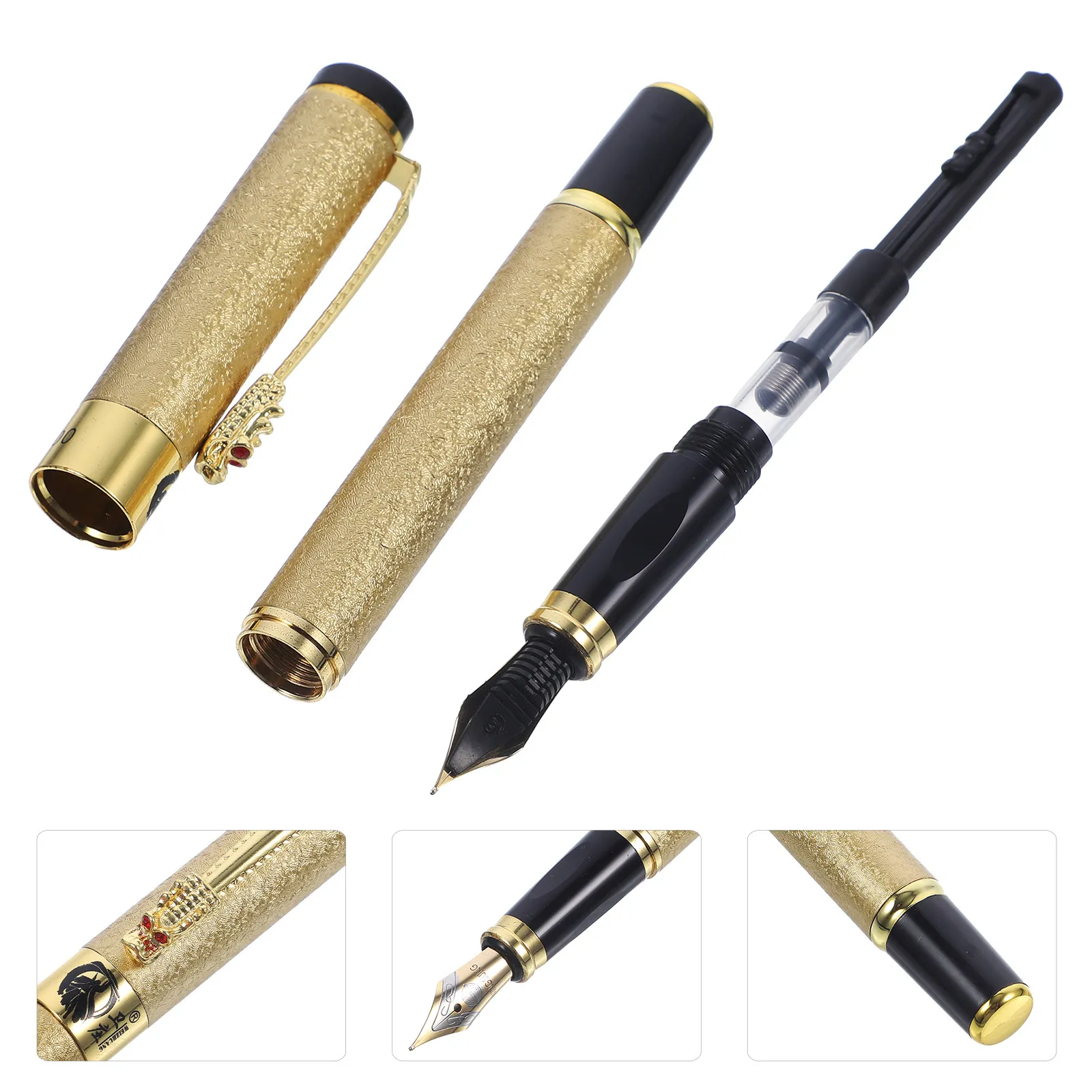 

Fountain Pen Sturdy Metal Compact Lightweight Fine Tip Writing Tool For School Office Home Student Gift Sign Pens