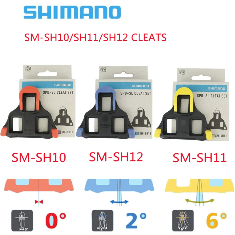 Shimano Road Bike Pedal Cleat SPD-SL SM-SH10 SH11 SH12 pedal clamp Suitable for PD R8000 R550 R540 R7000 pedals biKe accessories