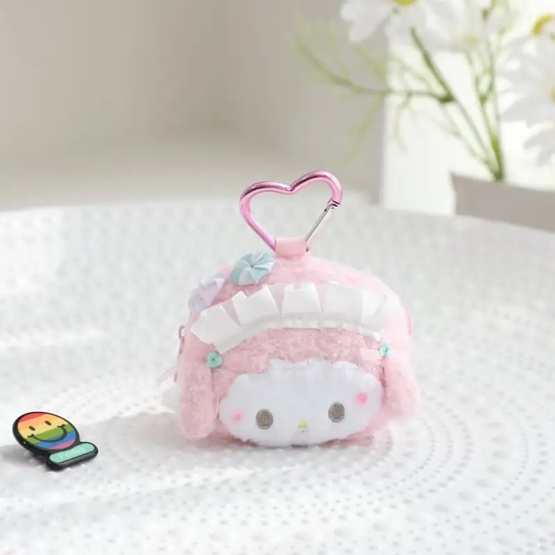 My Melody Crossbody Bag Anime Kawaii Girl Cosmetic Case Portable Large Capacity Hairband Ins Coin Purse Cartoon Gift Wholesale