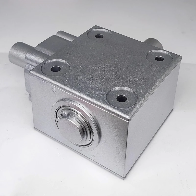 T-Type 20MM Diameter Output Shaft 2.5 Module 16 Tooth 90 Degree Commutator Small Right Angle Steering Gear Box Reversing Gearbox