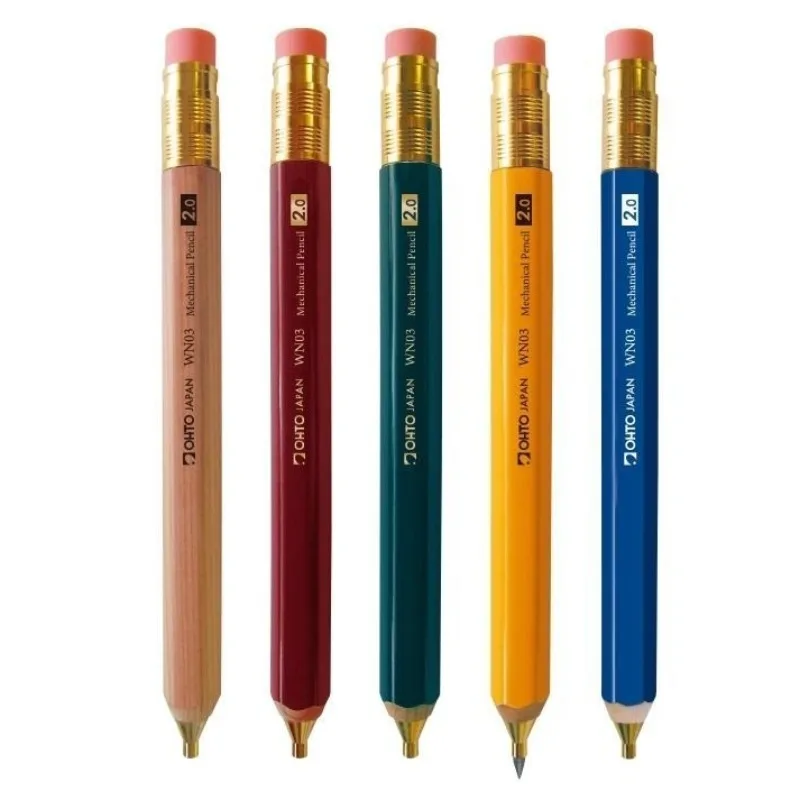 Japan's New OHTO Automatic Pencil SHARP Wooden Pole Drawing and Drawing Exam with A Thickness of 2.0mm PIN03 Mechanical Pencil