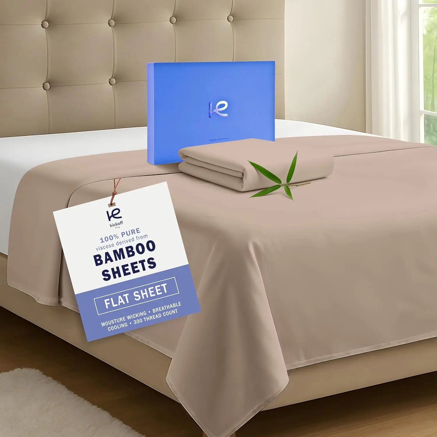 

Простыня King Size из вискозы и бамбука, 100% органические охлаждающие простыни для тех, кто потеет во сне, с уширенным верхом