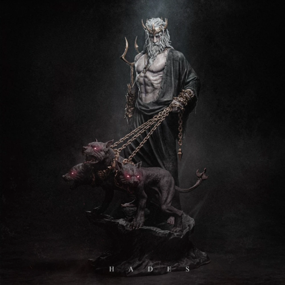 Greek Mythology Hades Hellhound Statue White Model Self-assembly Mini Model DIY Coloring Figurines Miniatures Gifts