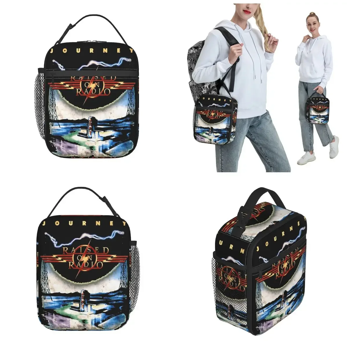 Journey Rock Band Tour 2024 Insulated Lunch Bag Steve Perry Food Bag Portable Thermal Cooler Lunch Box For Work