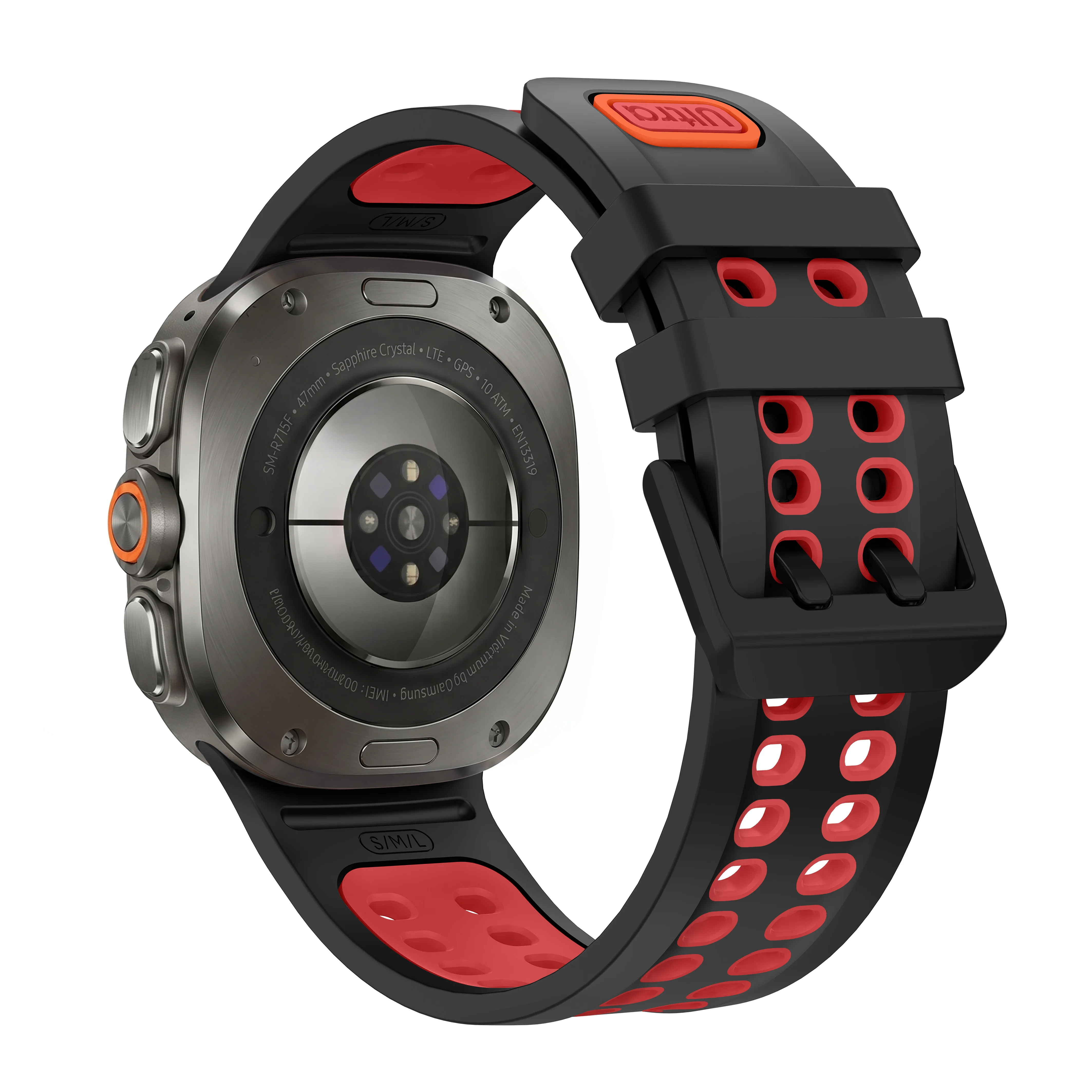 Atmungsaktives Silikonarmband für Samsung Galaxy Watch Ultra 2 Armband Sport Ersatzarmband Correa Galaxy Watch Ultra Zubehör – Detail 7