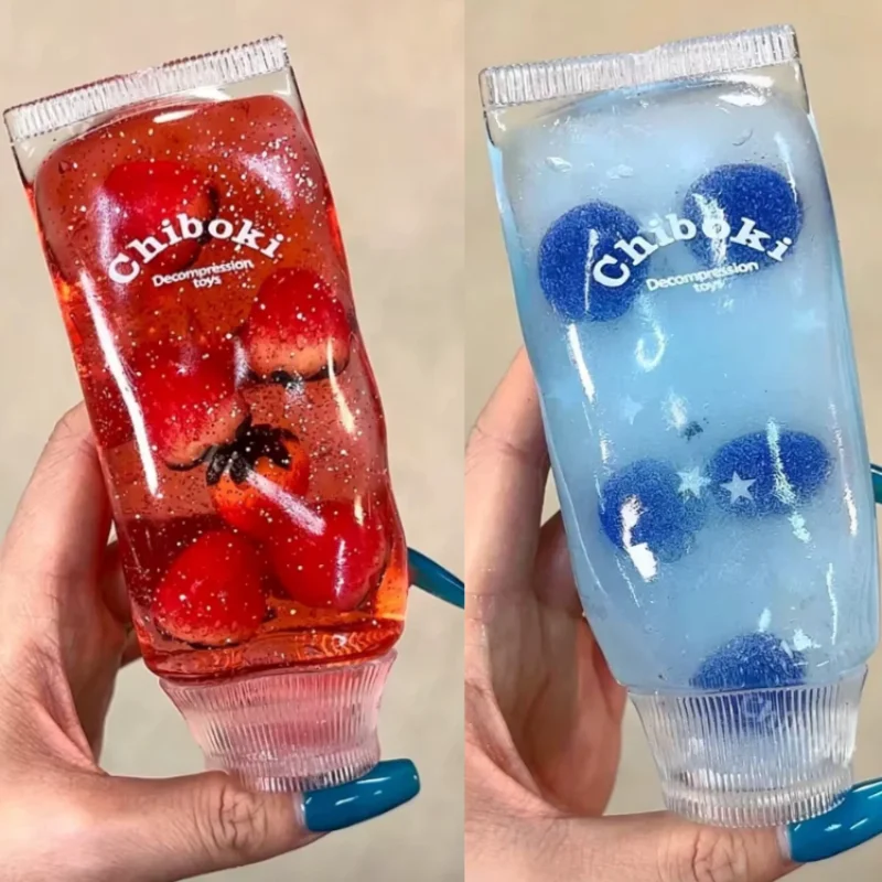 Fruit Filled Maltose Toothpaste squeeze Soft Slow Rising Toothpaste Deformable Squeeze Style for Relaxation Stress Relief